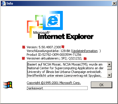 Screenshot IE